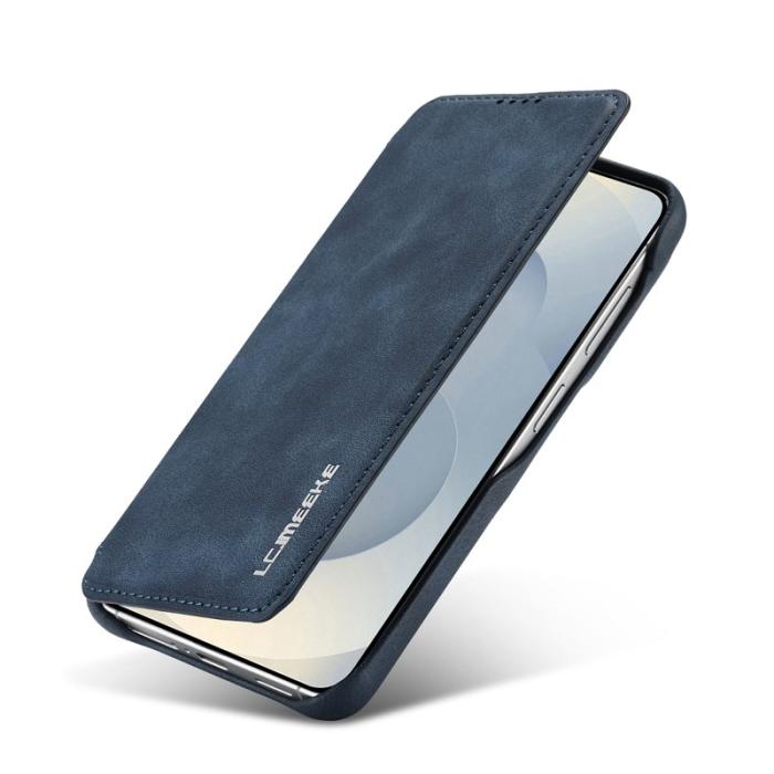 LC.imeeke - LC.IMEEKE Mobilfodral för Samsung Galaxy S26 Plus Kortfack Ställ Konstläder Blå