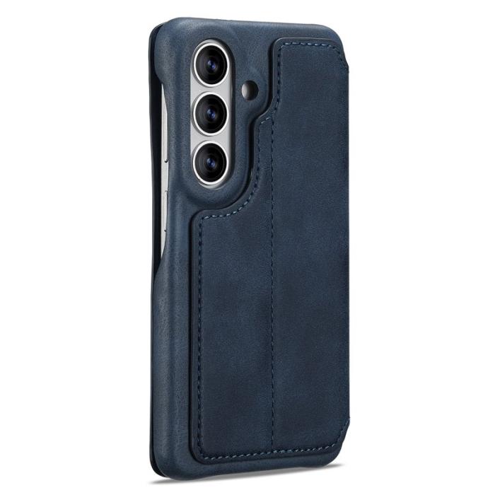 LC.imeeke - LC.IMEEKE Mobilfodral för Samsung Galaxy S26 Plus Kortfack Ställ Konstläder Blå