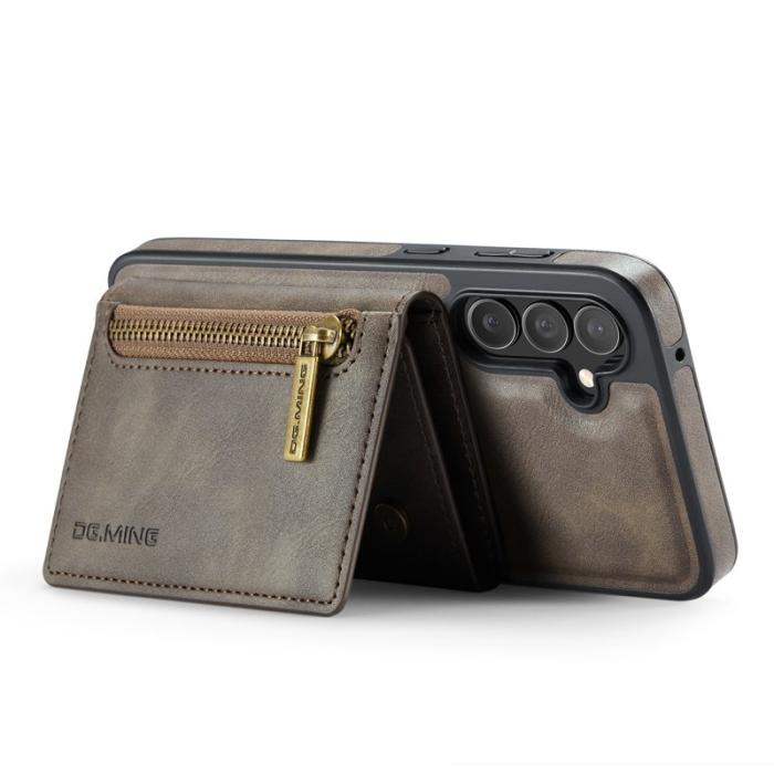 DG.MING - DG.Ming Mobilfodral för Samsung Galaxy S26 Plus Magnetiskt Konstläder - Kaffe