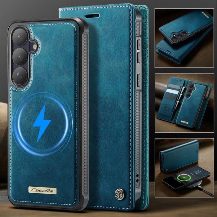 Caseme - CaseMe Plånboksfodral för Samsung Galaxy S26 Plus Konstläder RFID Grön