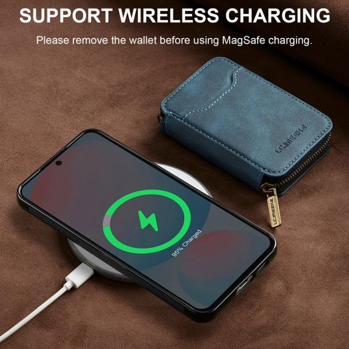 LC.imeeke - LC.IMEEKE Plånboksfodral för Samsung Galaxy S26 Plus Magnetiskt PC + TPU - Blå