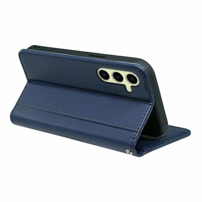 OEM - Plånboksfodral för Samsung Galaxy S26 Plus Magnetiskt Konstläder - Blå