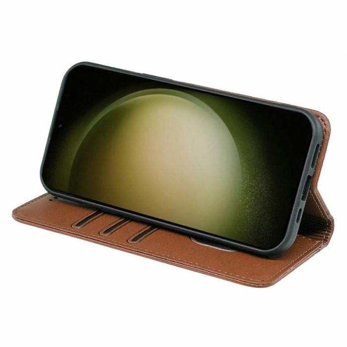 OEM - Plånboksfodral för Samsung Galaxy S26 Plus Magnetiskt Konstläder - Brun
