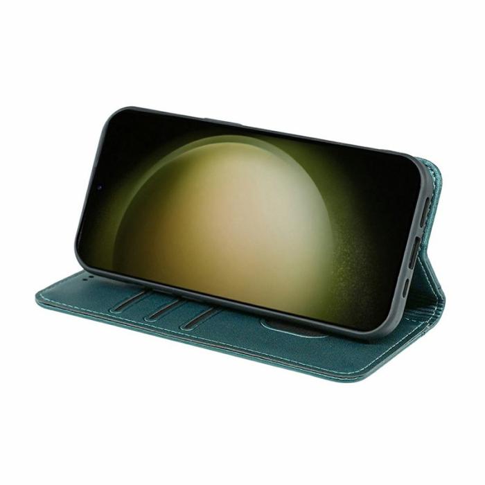 OEM - Plånboksfodral för Samsung Galaxy S26 Plus Magnetiskt Konstläder - Grön