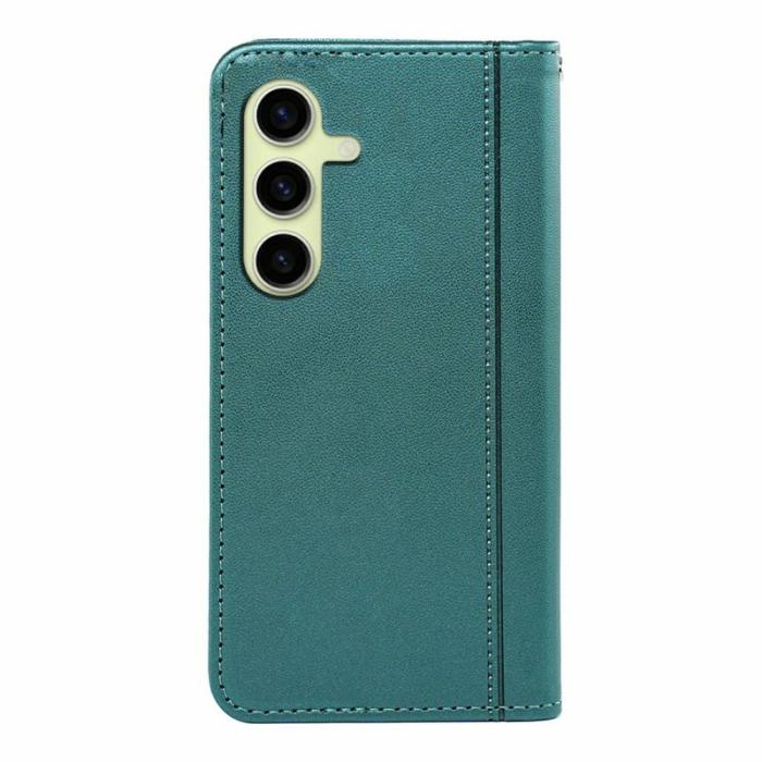 OEM - Plånboksfodral för Samsung Galaxy S26 Plus Magnetiskt Konstläder - Grön