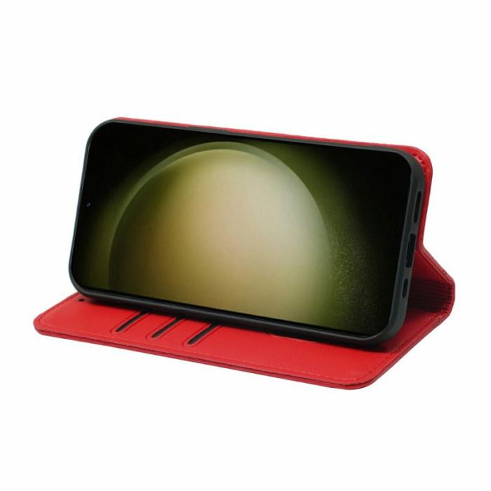 OEM - Plånboksfodral för Samsung Galaxy S26 Plus Magnetiskt Konstläder - Röd