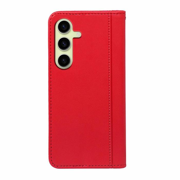 OEM - Plånboksfodral för Samsung Galaxy S26 Plus Magnetiskt Konstläder - Röd