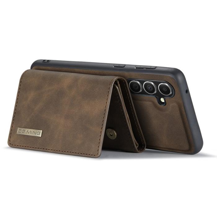 DG.MING - DG.Ming Plånboksfodral för Samsung Galaxy S26 Plus Magnetiskt PU + TPU - Kaffe