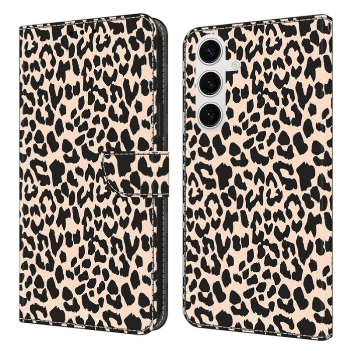 OEM - Mobilfodral för Samsung Galaxy S26 Plus Med kortfack TKonstläder - Leopard