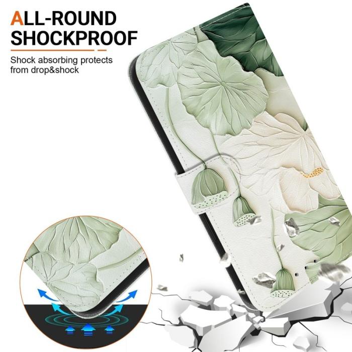 OEM - Plånboksfodral för Samsung Galaxy S26 Plus Mönstertryck Konstläder - Lotus