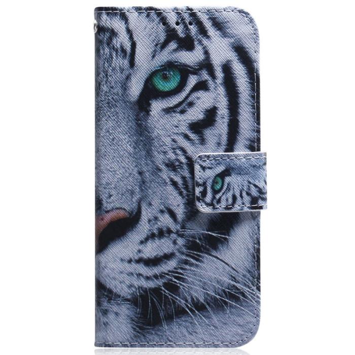 OEM - Plånboksfodral för Samsung Galaxy S26 Plus Mönstertryck Konstläder - Tiger