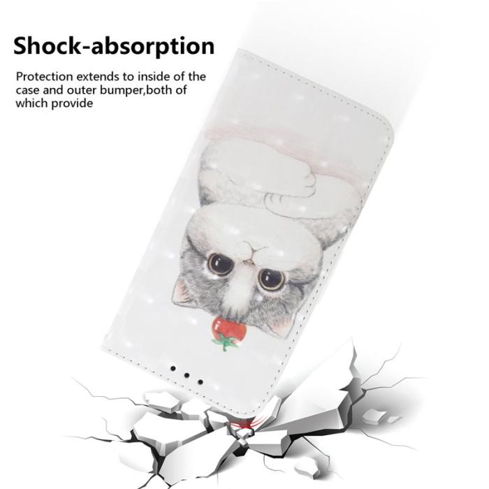 OEM - Plånboksfodral för Samsung Galaxy S26 Plus Mönstertryckt Konstläder - Söt katt