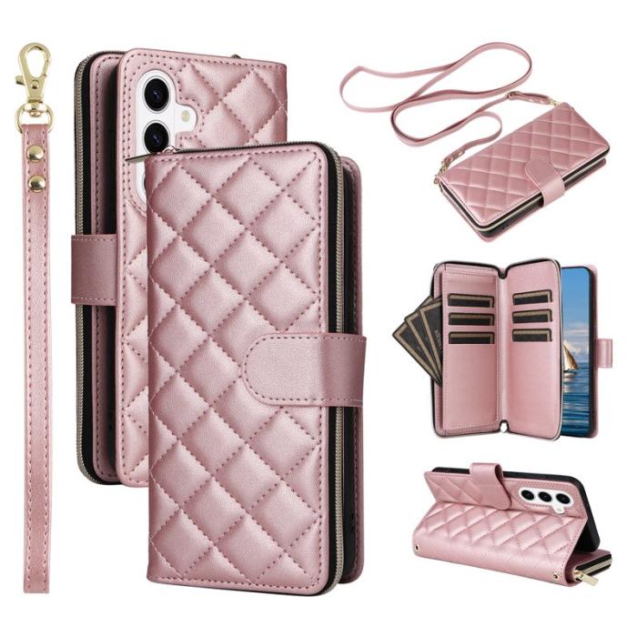 OEM - Plånboksfodral för Samsung Galaxy S26 Plus Konstläder - Roséguld