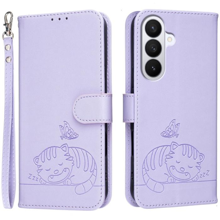 OEM - Plånboksfodral för Samsung Galaxy S26 Plus RFID Blocker Ställ - Ljuslila