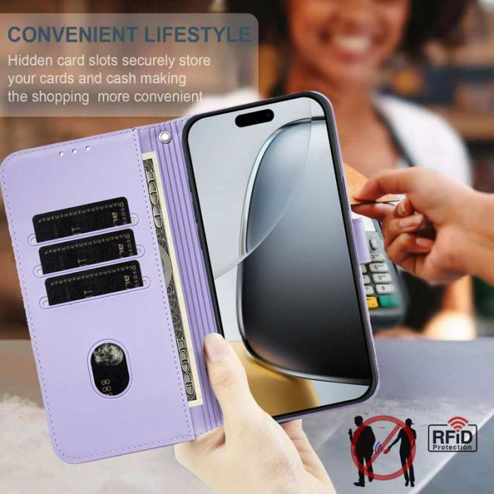 OEM - Plånboksfodral för Samsung Galaxy S26 Plus RFID Blocker Ställ - Ljuslila