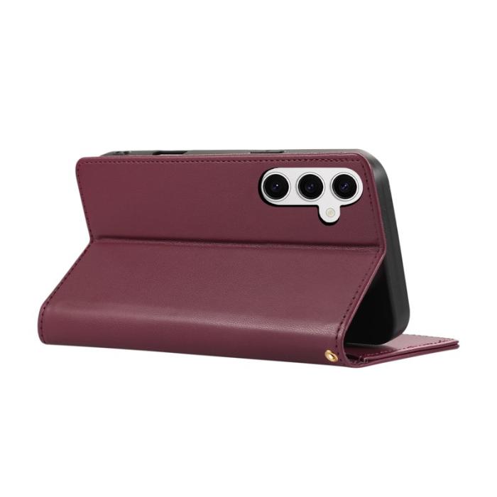 OEM - Plånboksfodral för Samsung Galaxy S26 Plus RFID-blockerande - Röd