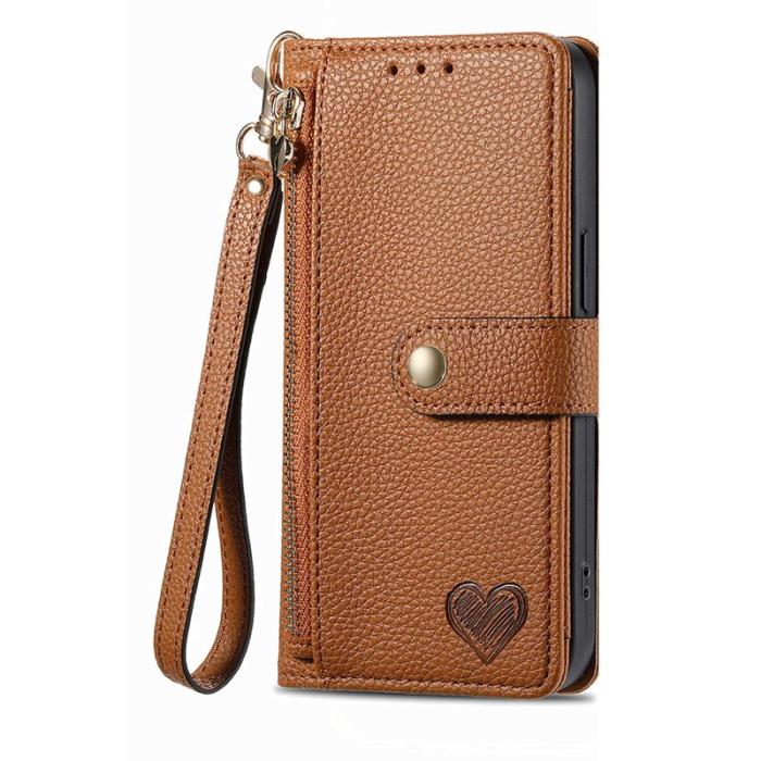 OEM - Plånboksfodral för Samsung Galaxy S26 Plus RFID-blockering - Brun