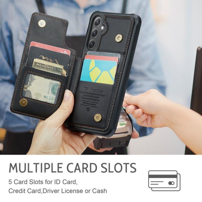 Caseme - CaseMe Mobilfodral för Samsung Galaxy S26 Plus RFID Blocking 5 Kort - Svart