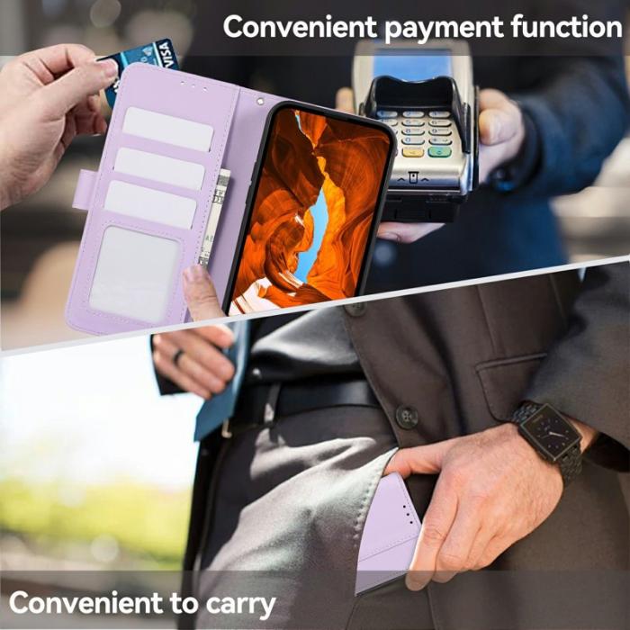 OEM - Mobilfodral för Samsung Galaxy S26 Plus RFID Blocking Konstläder - Lila