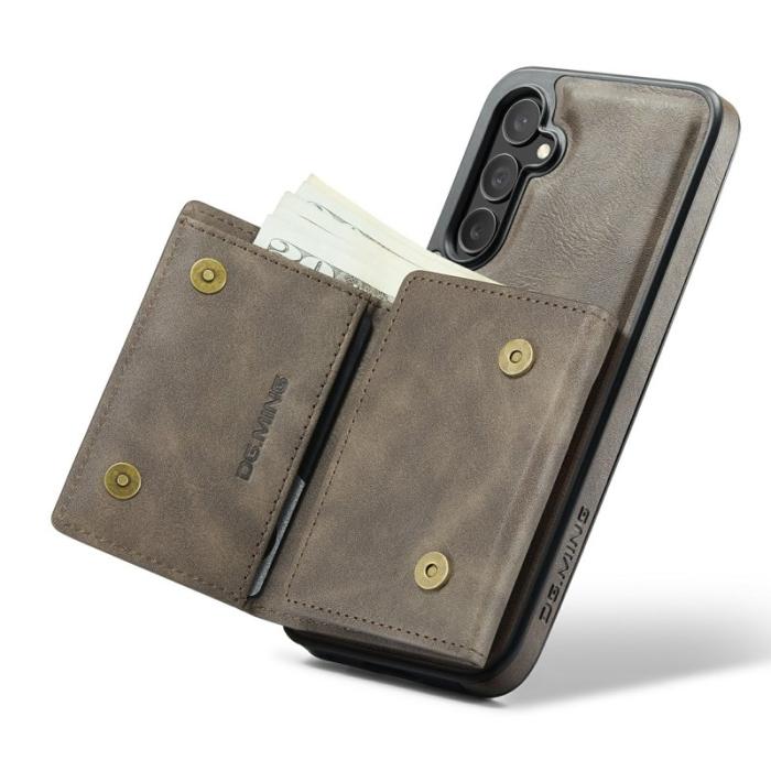 DG.MING - DG.Ming Plånboksfodral för Samsung Galaxy S26 Plus RFID Blocking - Kaffe