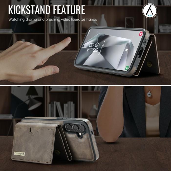 DG.MING - DG.Ming Plånboksfodral för Samsung Galaxy S26 Plus RFID Blocking - Kaffe