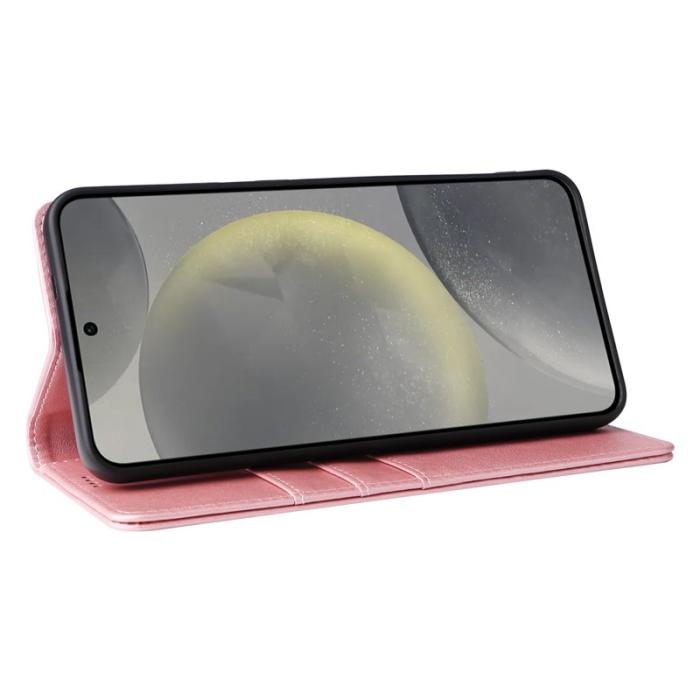 OEM - Plånboksfodral för Samsung Galaxy S26 Plus RFID Blocking Konstläder - Rosa