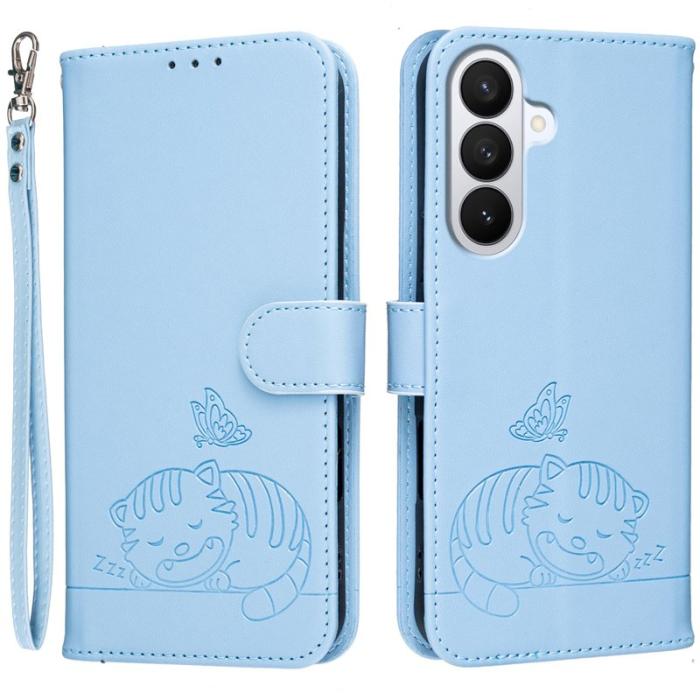 OEM - Plånboksfodral för Samsung Galaxy S26 Plus RFID Blocking - Ljusblå