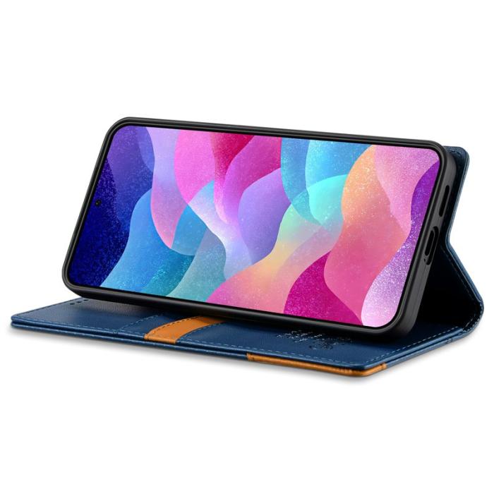 N.BEKUS - N.BEKUS Plånboksfodral för Samsung Galaxy S26 Plus RFID Konstläder - Blå