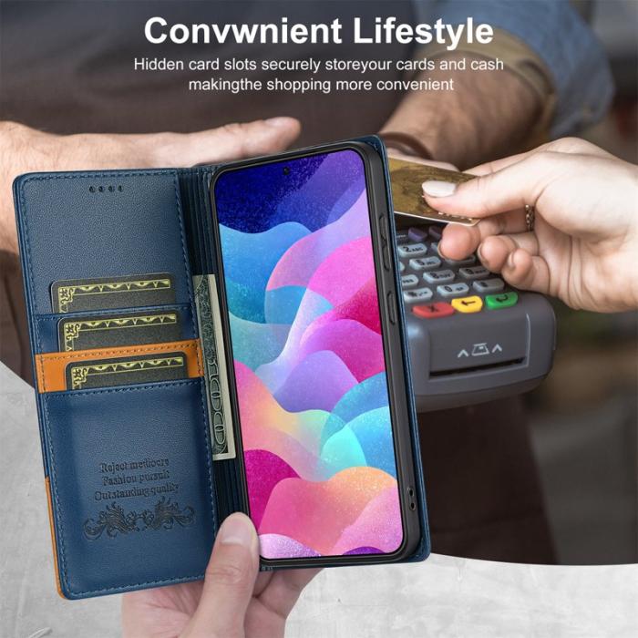 N.BEKUS - N.BEKUS Plånboksfodral för Samsung Galaxy S26 Plus RFID Konstläder - Blå