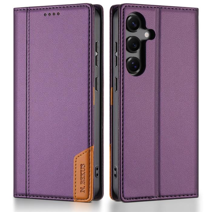 N.BEKUS - N.BEKUS Plånboksfodral för Samsung Galaxy S26 Plus RFID Konstläder - Lila