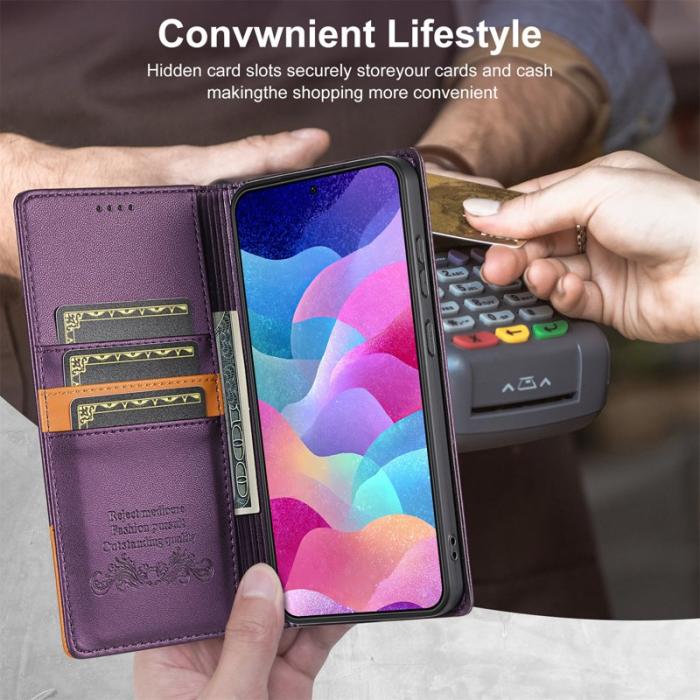 N.BEKUS - N.BEKUS Plånboksfodral för Samsung Galaxy S26 Plus RFID Konstläder - Lila