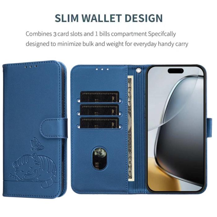 OEM - Plånboksfodral för Samsung Galaxy S26 Plus RFID Blocking Stativ - Mörkblå