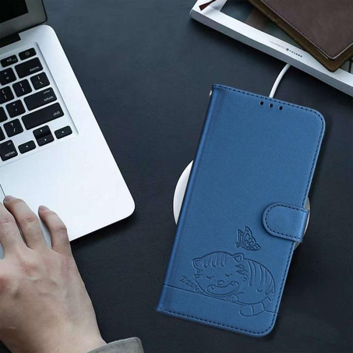 OEM - Plånboksfodral för Samsung Galaxy S26 Plus RFID Blocking Stativ - Mörkblå