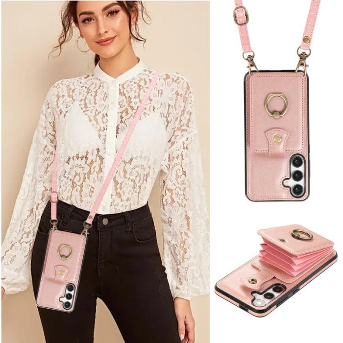 OEM - Mobilfodral för Samsung Galaxy S26 Plus Ringhållare Kickstand TPU - Roséguld