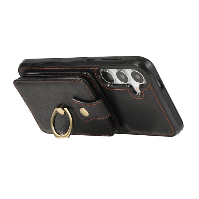 OEM - Mobilfodral för Samsung Galaxy S26 Plus Ringhållare Kickstand TPU - Svart