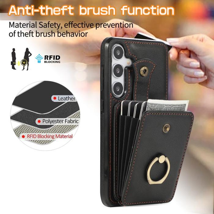 OEM - Mobilfodral för Samsung Galaxy S26 Plus Ringhållare Kickstand TPU - Svart