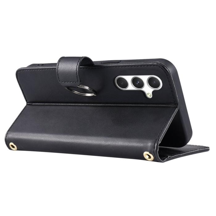 OEM - Plånboksfodral för Samsung Galaxy S26 Plus Ringhållare Stativ - Svart