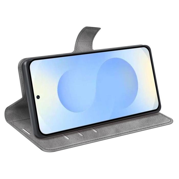 OEM - Mobilfodral för Samsung Galaxy S26 Plus Ställfunktion Konstläder - Grå