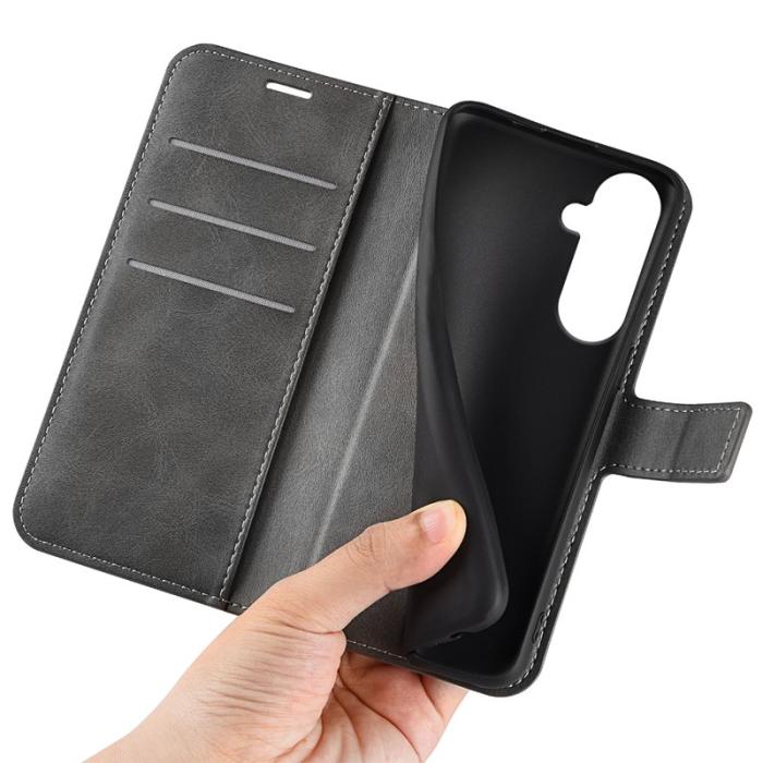 OEM - Mobilfodral för Samsung Galaxy S26 Plus Ställfunktion Konstläder - Grå