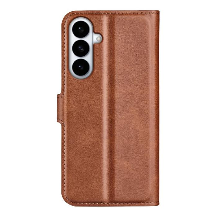 OEM - Mobilfodral för Samsung Galaxy S26 Plus Ställfunktion Konstläder - Ljusbrun