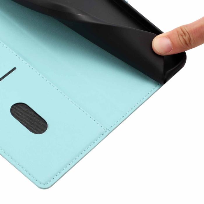 OEM - Plånboksfodral för Samsung Galaxy S26 Plus Ställfunktion Konstläder - Ljusgrön