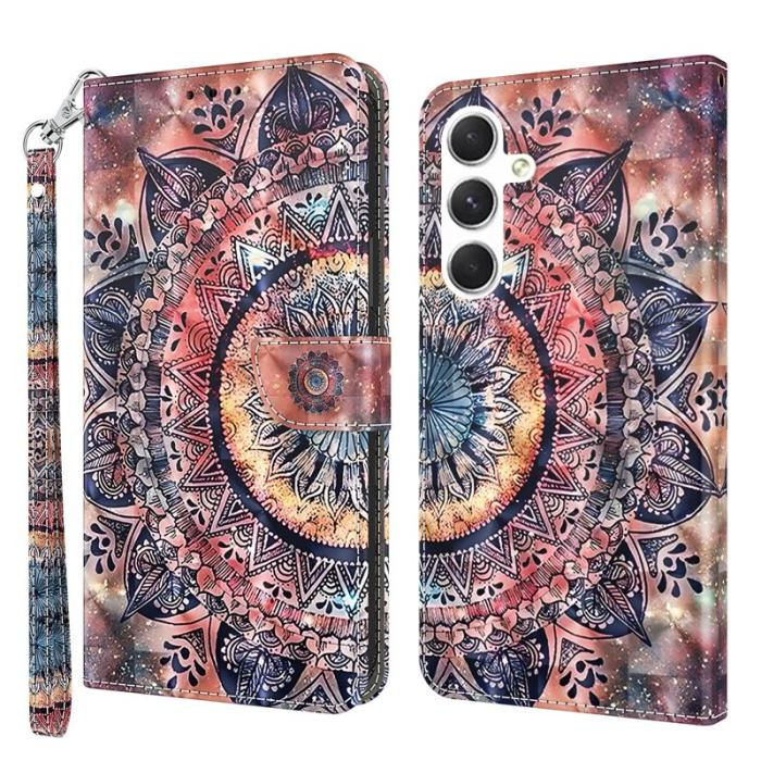 OEM - Mobilfodral för Samsung Galaxy S26 Plus Ställmönster Konstläder - Mandala