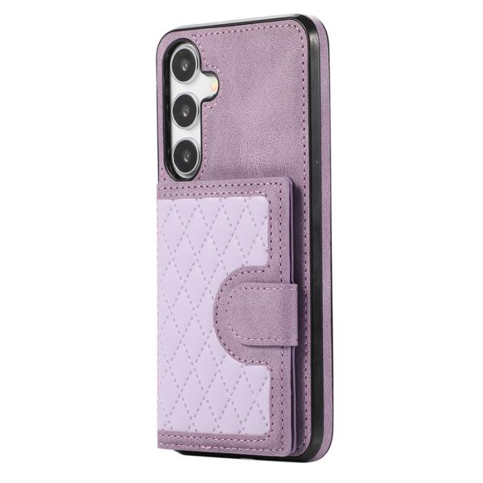 OEM - Mobilfodral för Samsung Galaxy S26 Plus TPU + Konstläder Kickstand - Lila