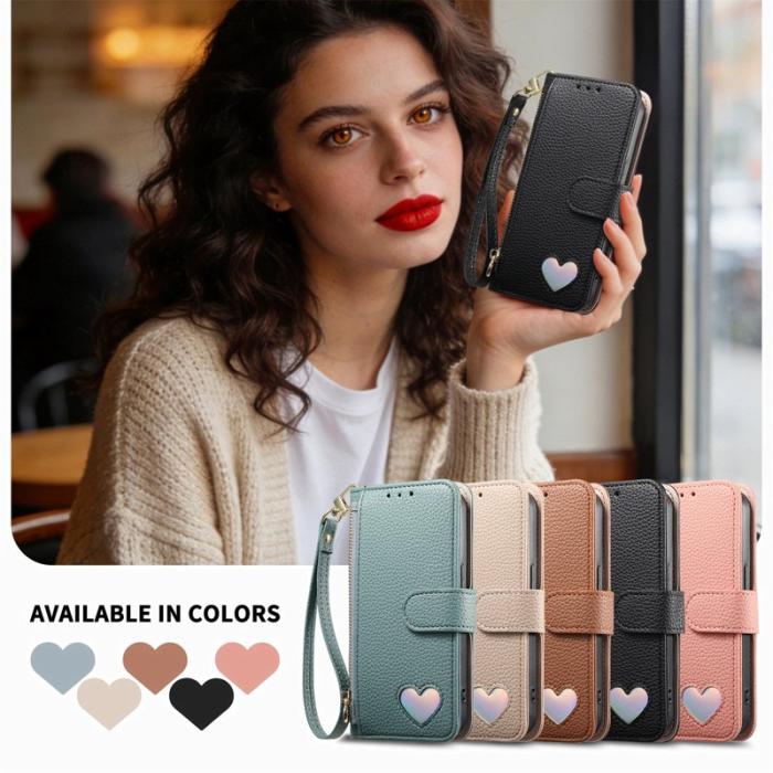 OEM - Plånboksfodral för Samsung Galaxy S26 Plus TKonstläder med dragkedja - Svart