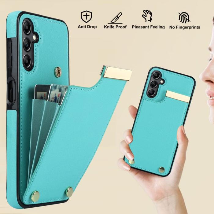 OEM - Mobilfodral för Samsung Galaxy S26 Plus TPU + Konstläder - Mintgrön