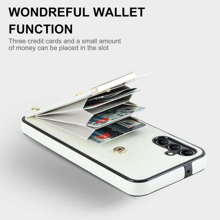 OEM - Mobilfodral för Samsung Galaxy S26 Plus TPU + Konstläder - Vit