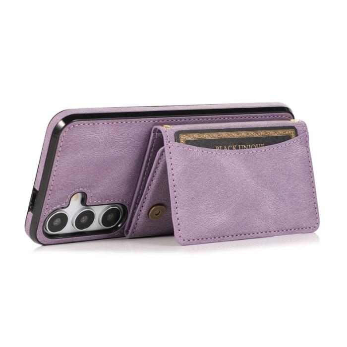 OEM - Plånboksfodral för Samsung Galaxy S26 Plus Tri-Fold Kickstand PU - Lila