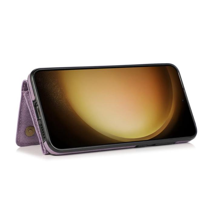 OEM - Plånboksfodral för Samsung Galaxy S26 Plus Tri-Fold Kickstand PU - Lila