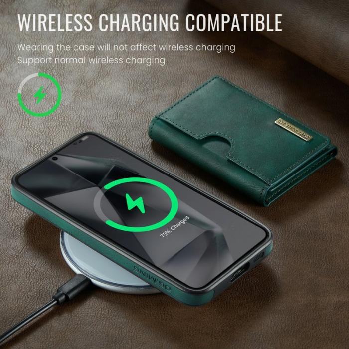 DG.MING - DG.Ming Plånboksfodral för Samsung Galaxy S26 RFID Blocking - Grön