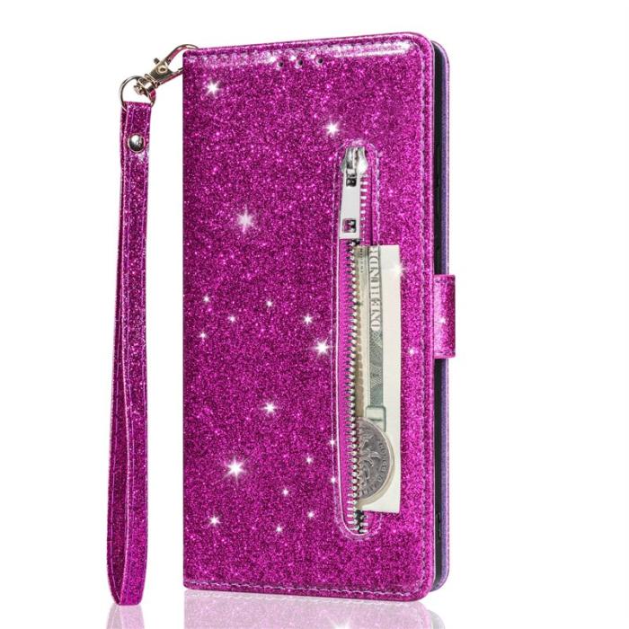 OEM - Mobilfodral för Samsung Galaxy S26 Ställfunktion Glitter - Lila